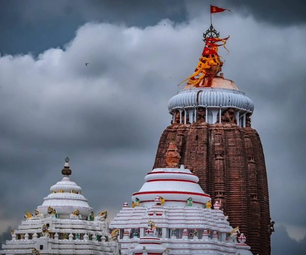 Neelachakra on top of the Jagannath Temple Puri